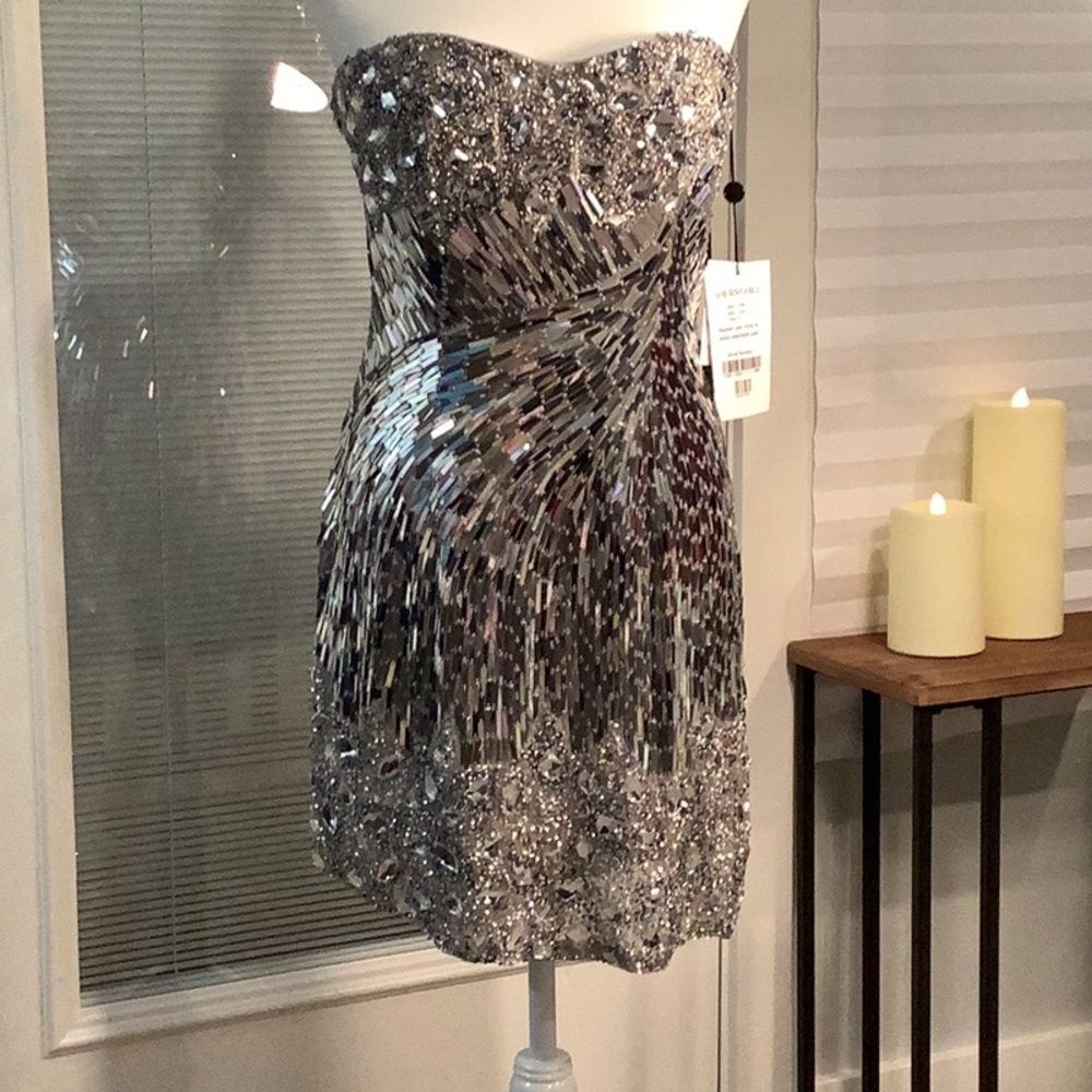 Sherri Hill sequined prom dress size 8. Only worn once. Absolutely gorgeous!